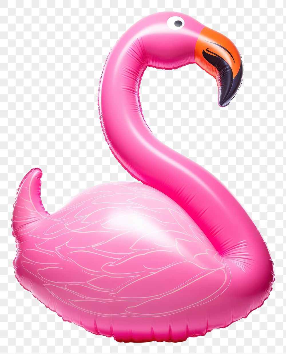 PNG Pink pool inflatable flamingo animal bird beak.