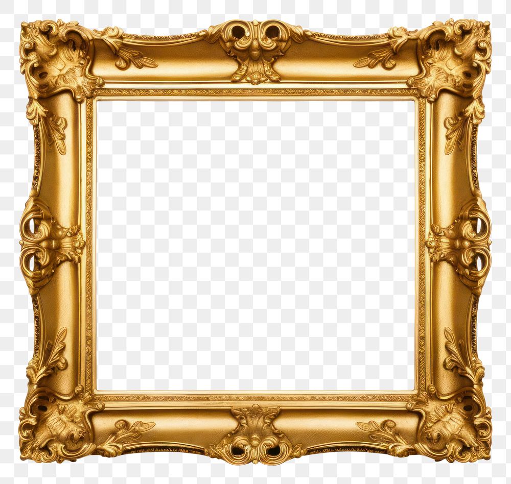 PNG Baroque painting frame photo white background