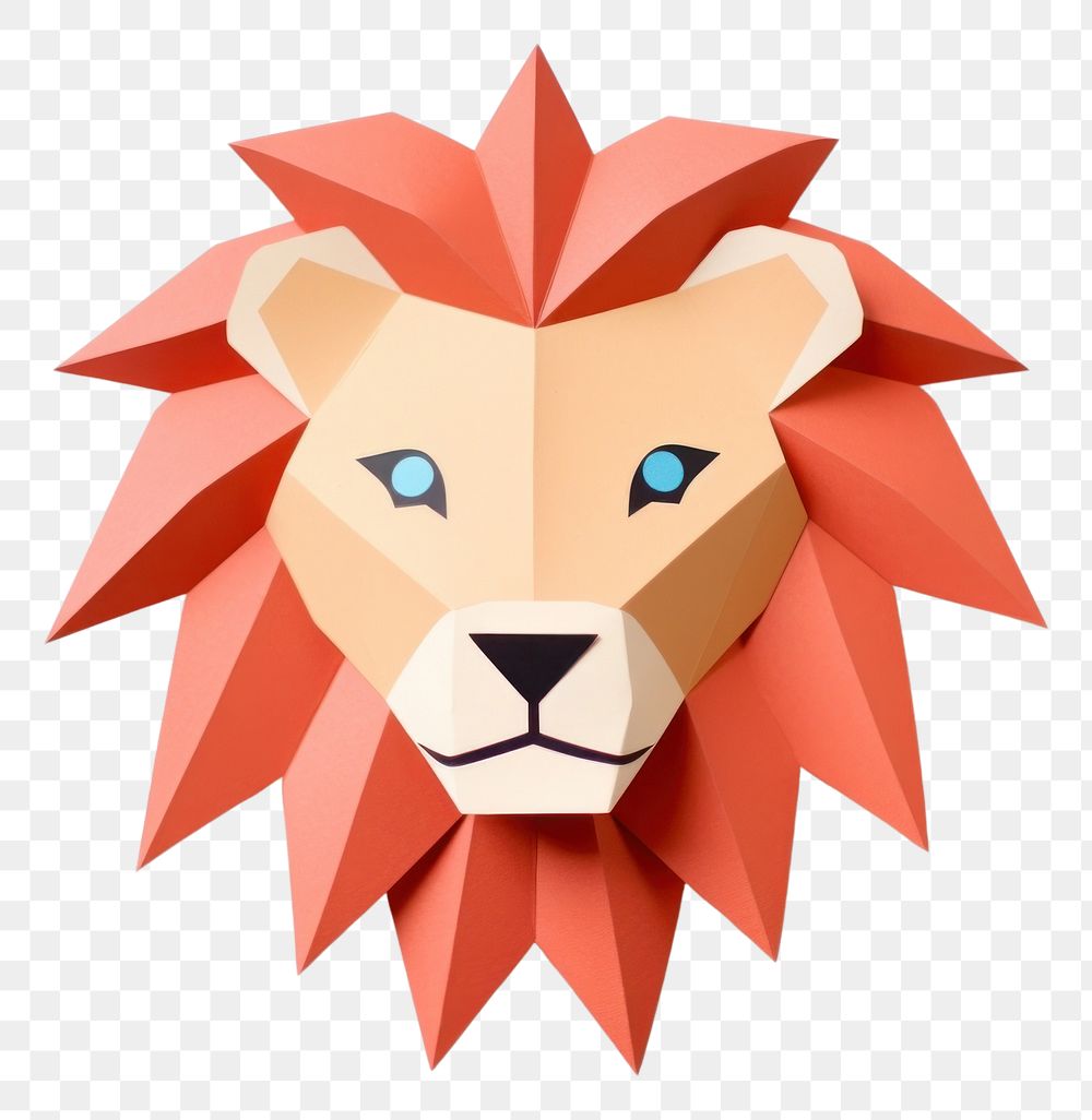 PNG Lion paper art origami.