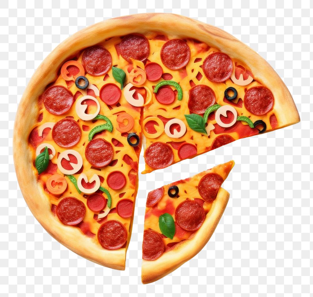 PNG Pizza food pepperoni vegetable.