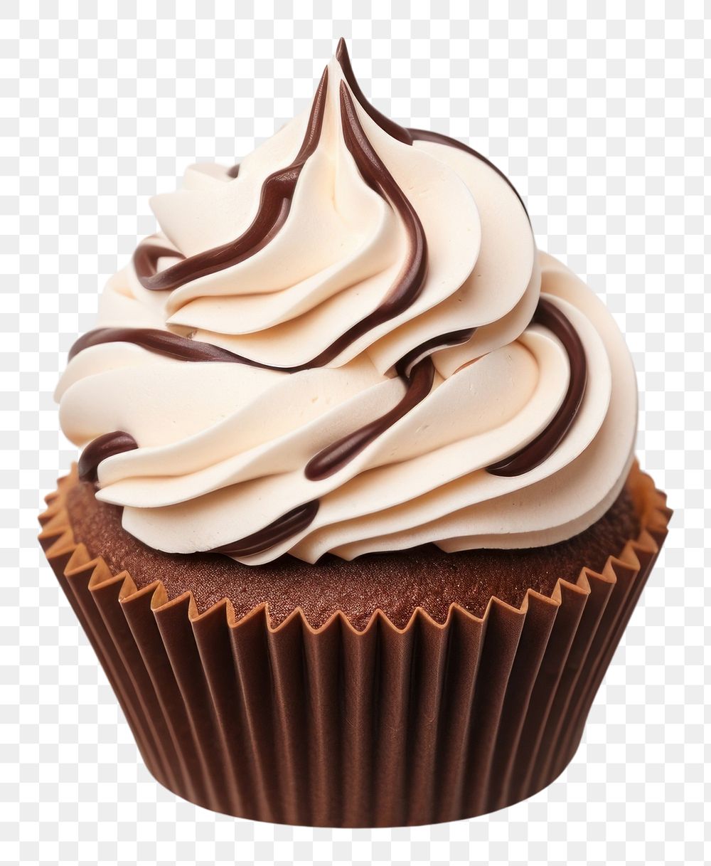PNG Chocolate cupcake dessert cream food.