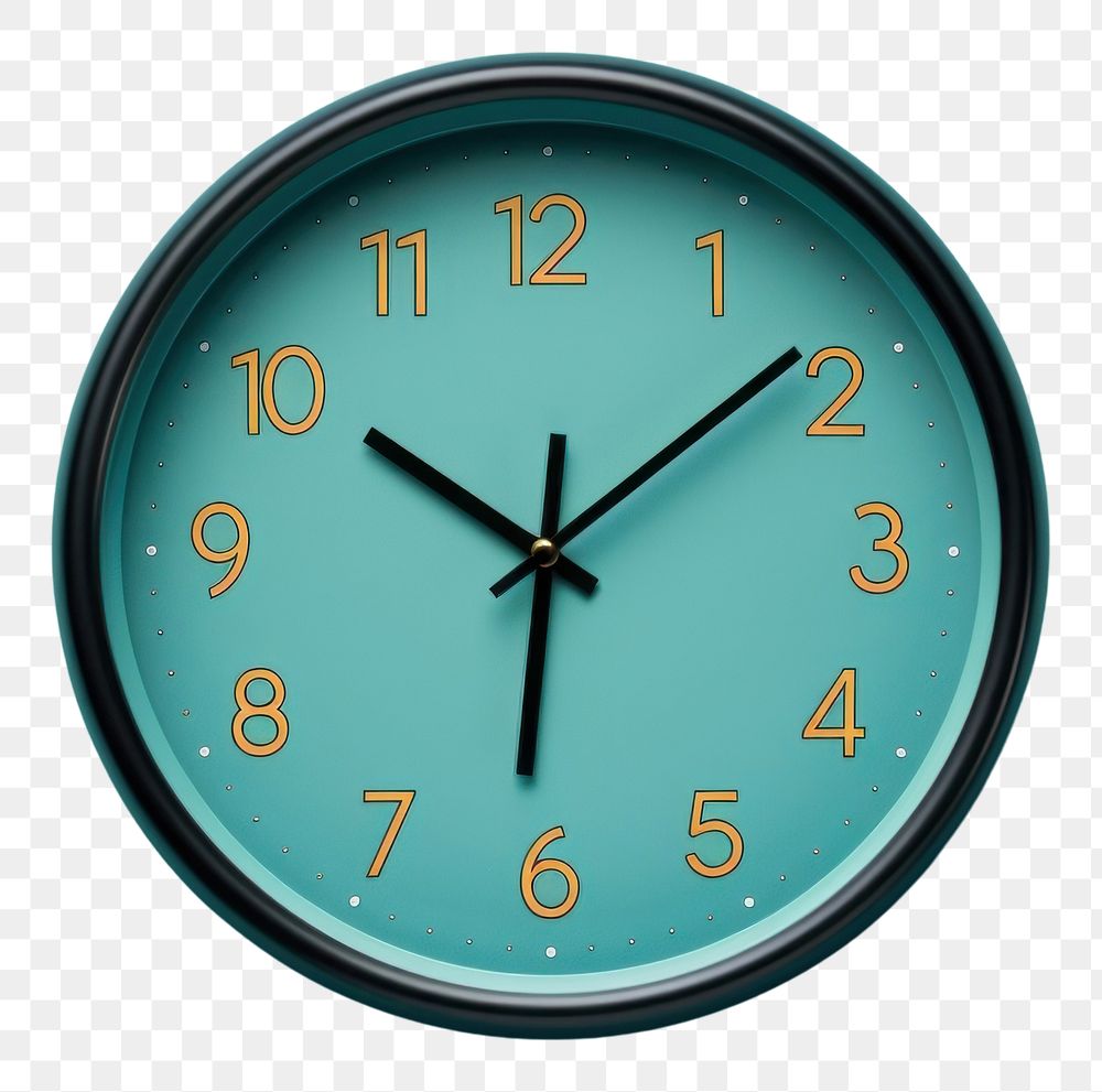 PNG  Clock turquoise deadline accuracy.