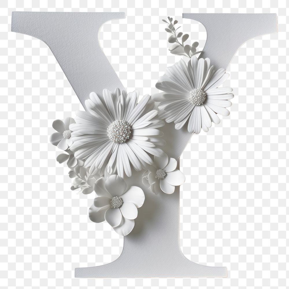 PNG Flower petal plant vase.