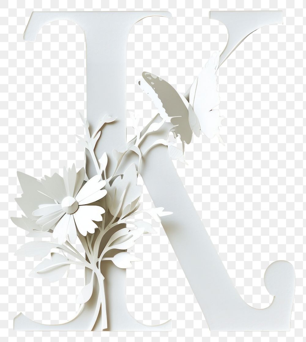 PNG White plant text art.
