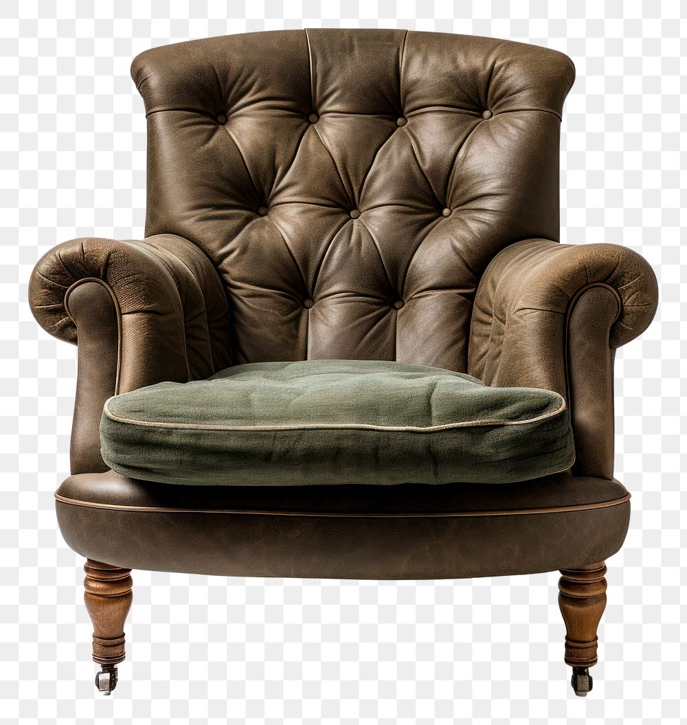 PNG Photo of living room chair furniture armchair white background.