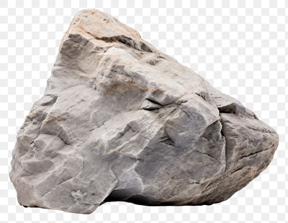 PNG Photo of stone mineral rock white background.