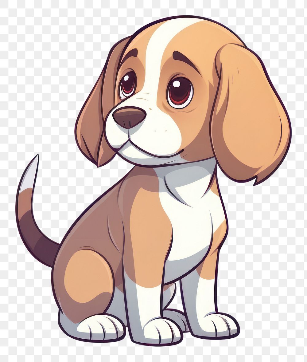 Beagle cartoon style beagle animal mammal.