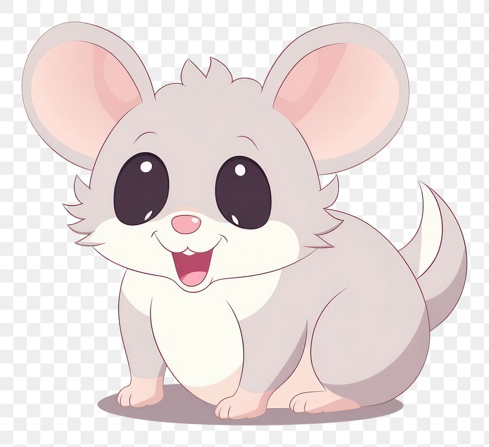 Possum cartoon style animal drawing mammal.