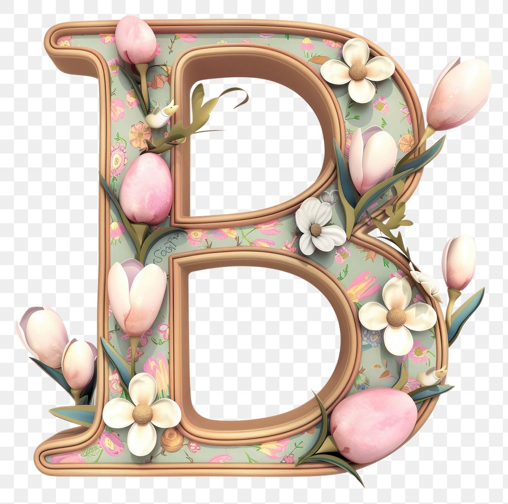 PNG Easter letter B text white background freshness.