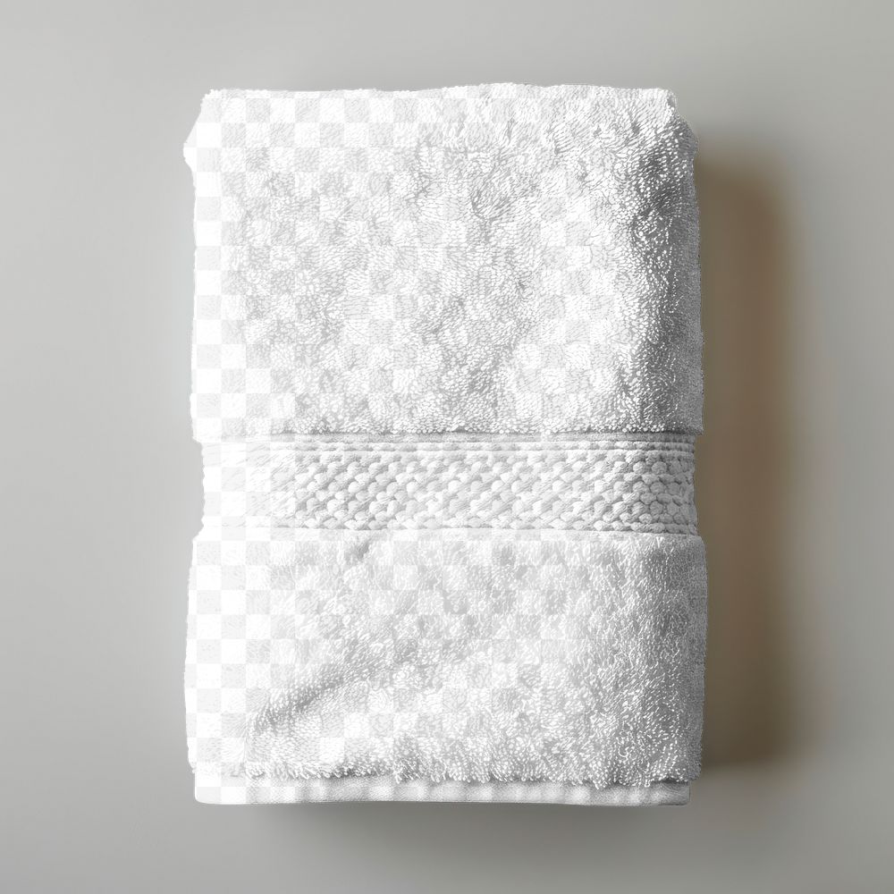 Towel png mockup, transparent design