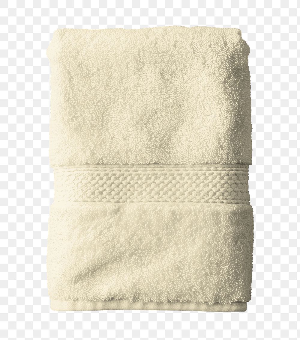 PNG beige towel, transparent background