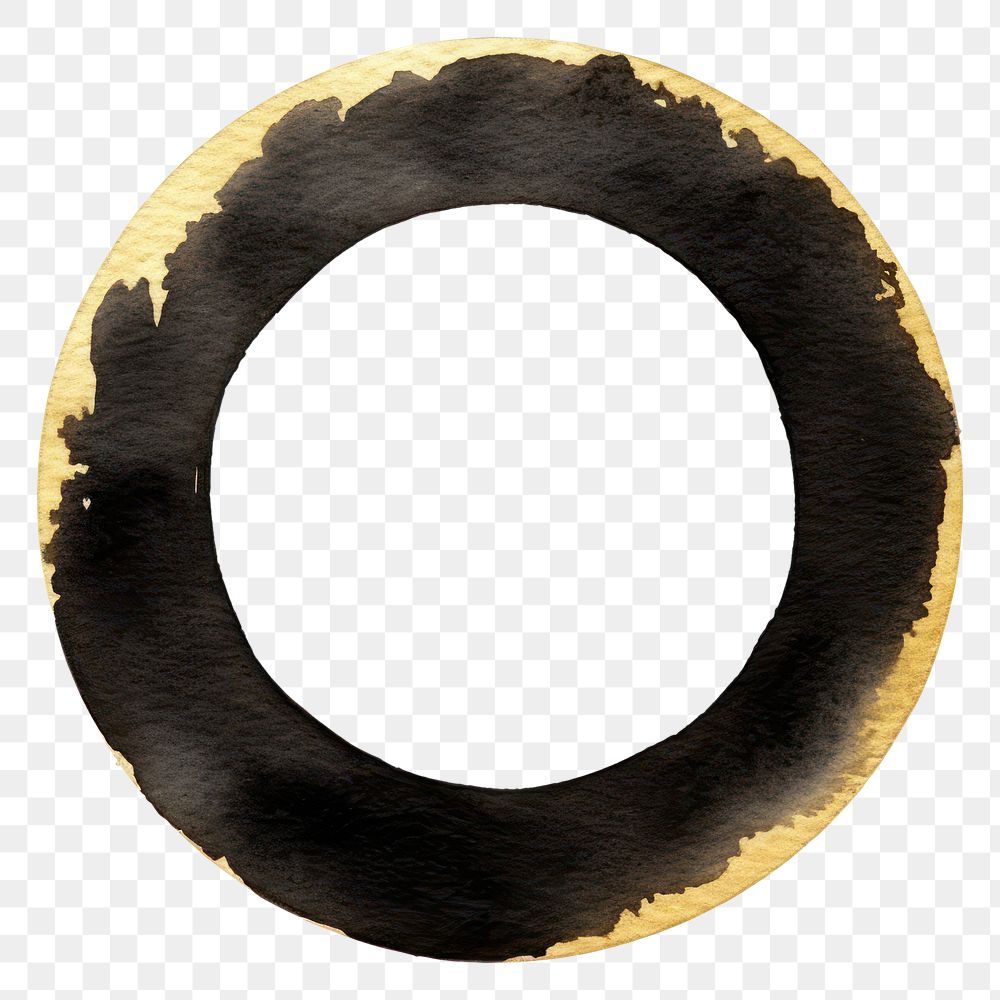 PNG Black color cute circle gold white background porthole.
