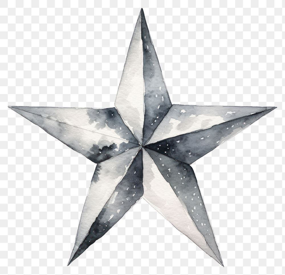 PNG Silver star symbol white background echinoderm.