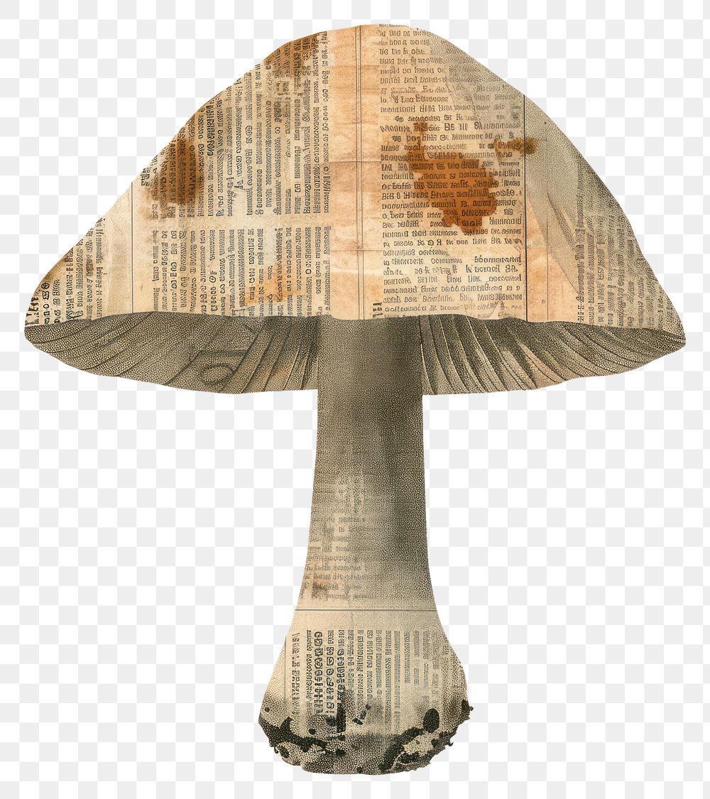 PNG Ephemera paper mushroom fungus lamp art