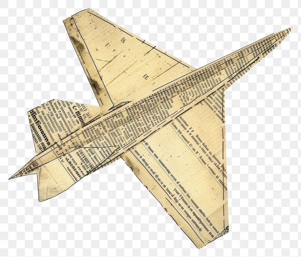 PNG Ephemera paper plane aircraft airplane vehicle.