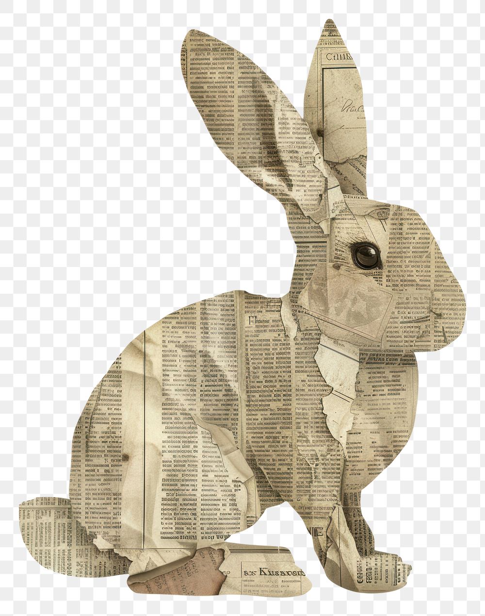 PNG Ephemera paper rabbit art animal rodent