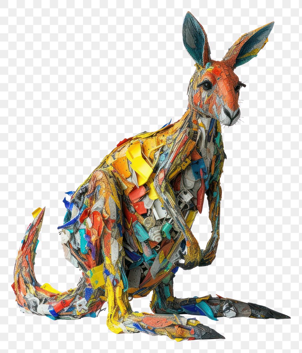 PNG Kangaroo animal mammal art.