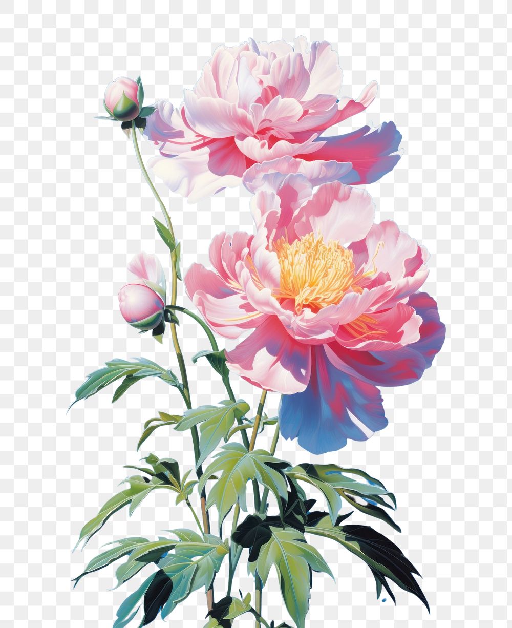 PNG Happy peony outdoors blossom flower
