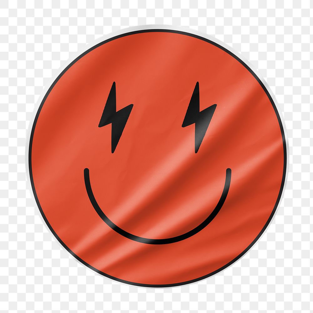 PNG smiling emoticon sticker, transparent background