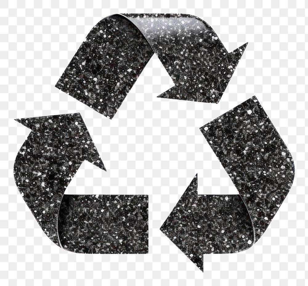 PNG Black recycle icon shape white background circle.
