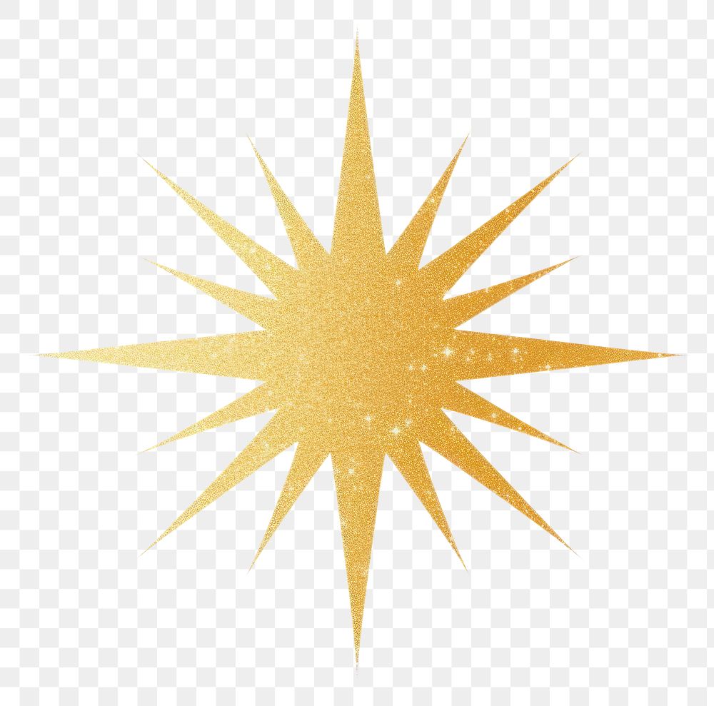 PNG Gold asterik icon shape light white background.