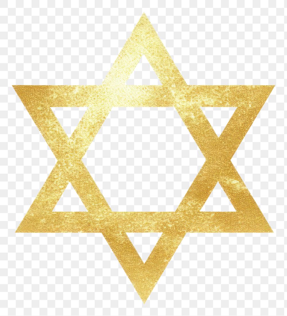 PNG Gold hexagram icon symbol shape white background.