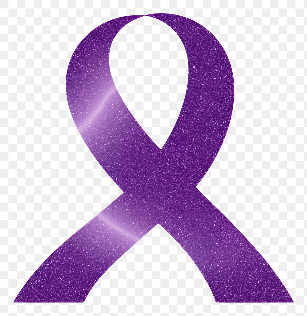 PNG Purple cancer ribbon icon symbol logo white background.