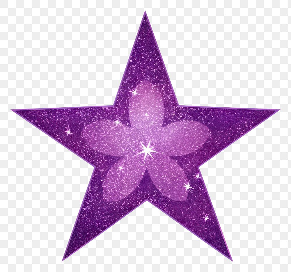 PNG Purple octagram icon symbol shape white background.
