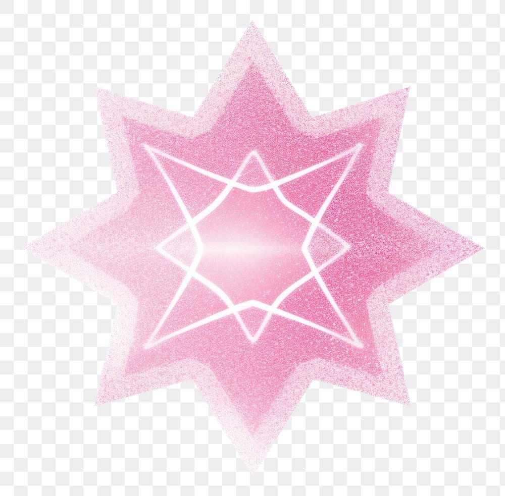 PNG Pink octagram icon shape white background magenta.