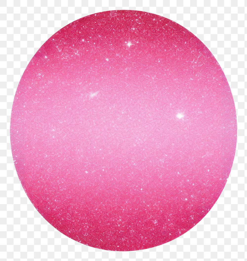 PNG Pink oval icon glitter astronomy sphere.