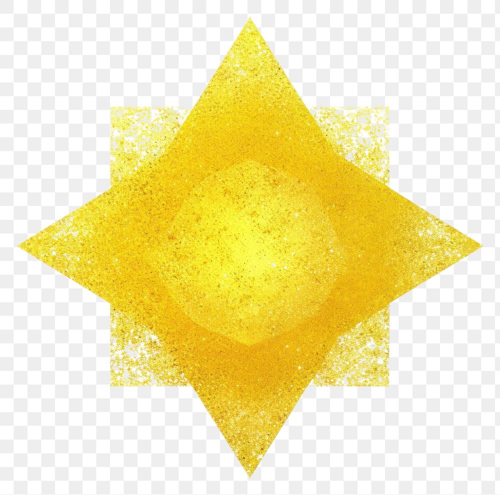 PNG Yellow octagram icon shape white background outdoors.