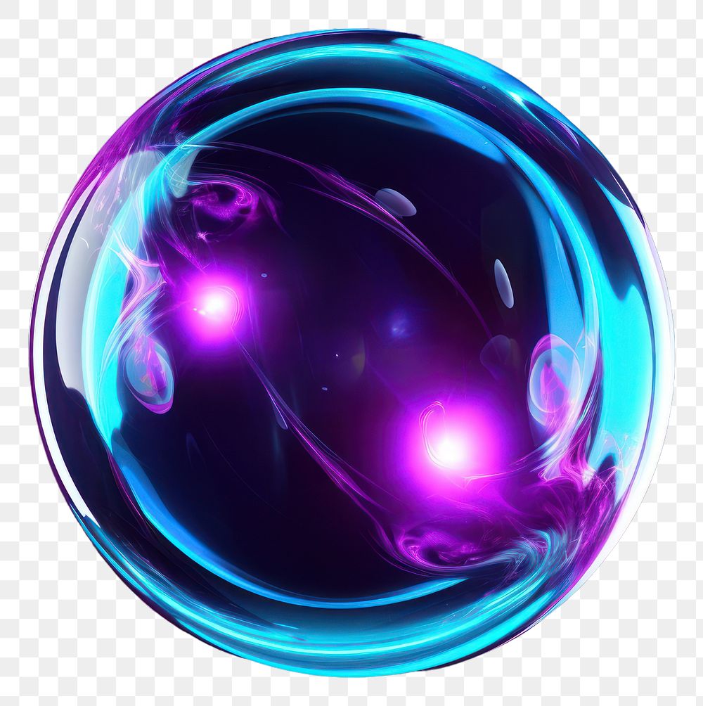 PNG Bubble light sphere purple.