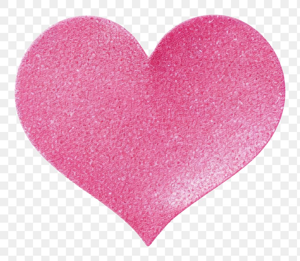 PNG Heart pink glitter paper white background celebration circle.