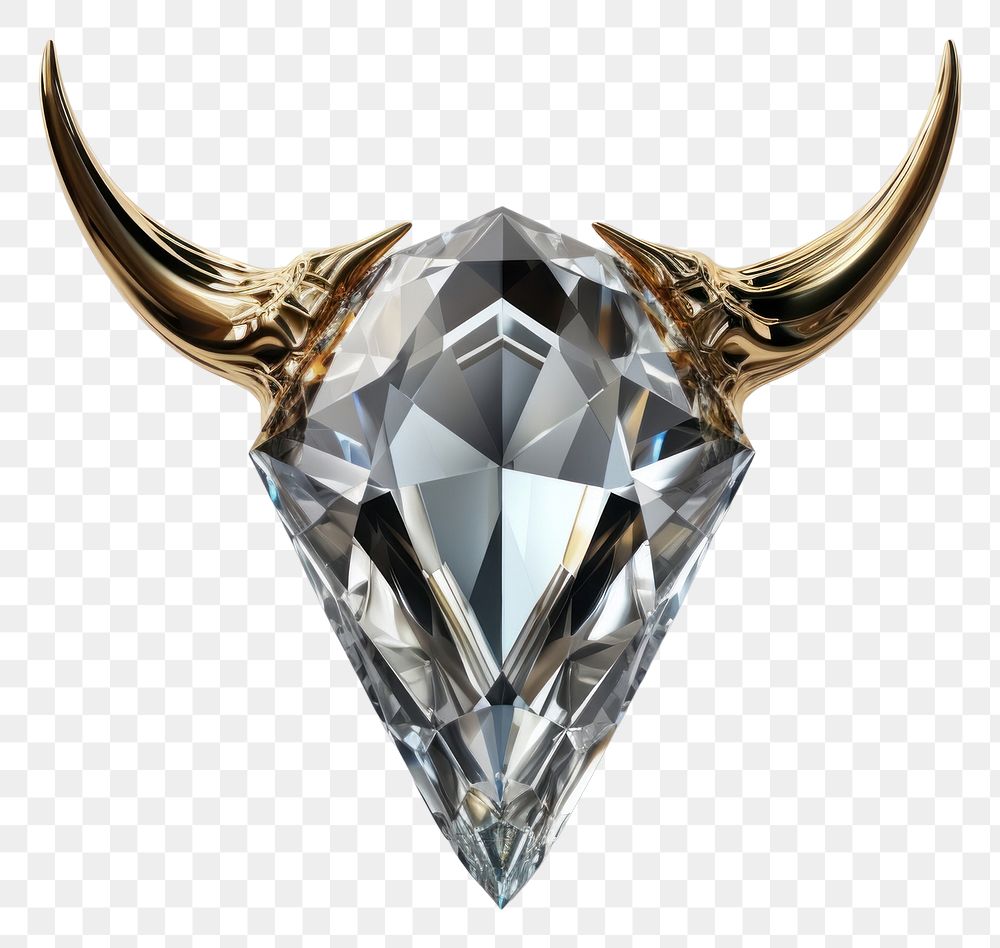 PNG Animal horn gemstone jewelry diamond.