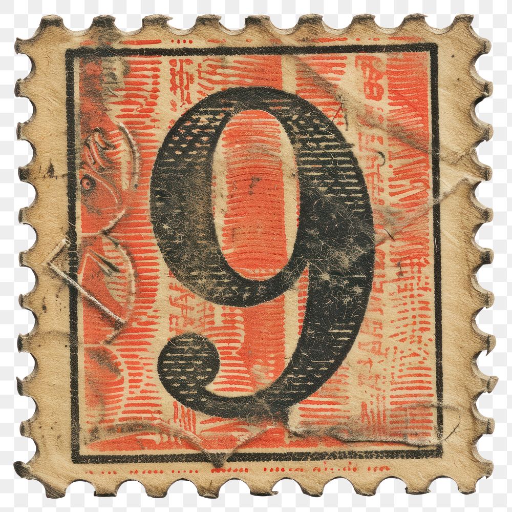 PNG Vintage postage stamp with number 9 backgrounds text blackboard.