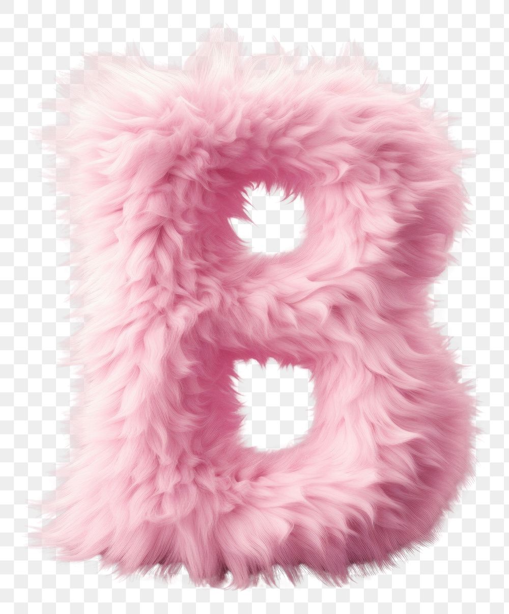 PNG  Fur letter B accessories accessory softness.