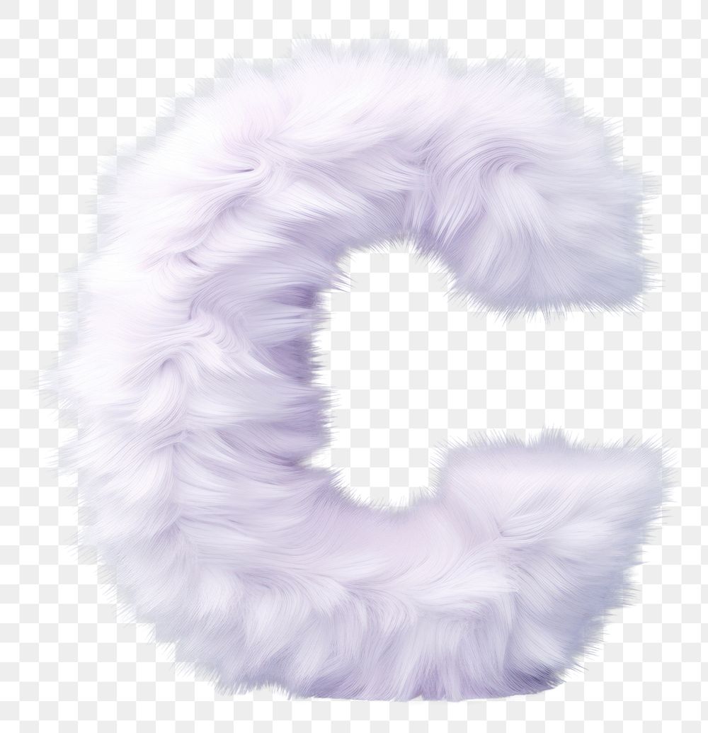 PNG  Fur letter C accessories accessory softness.