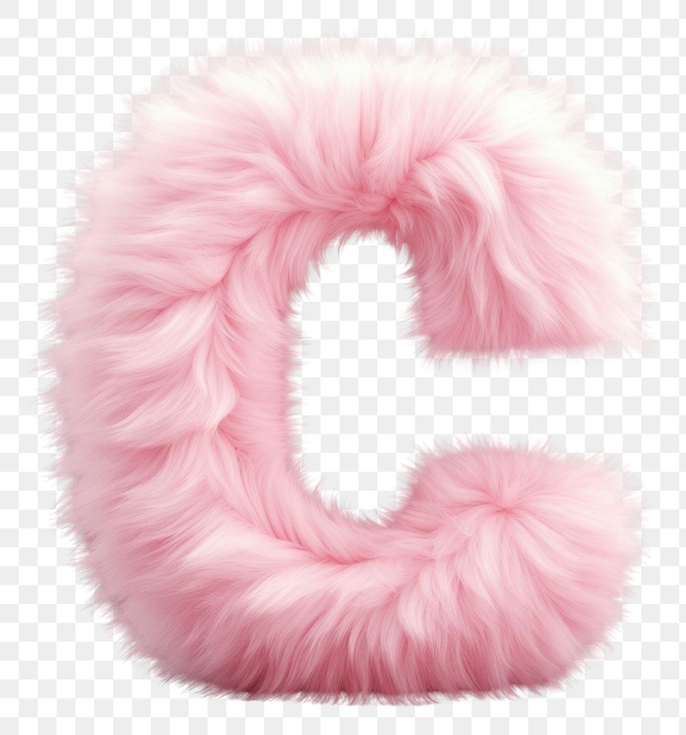 PNG  Fur letter C accessories accessory softness.
