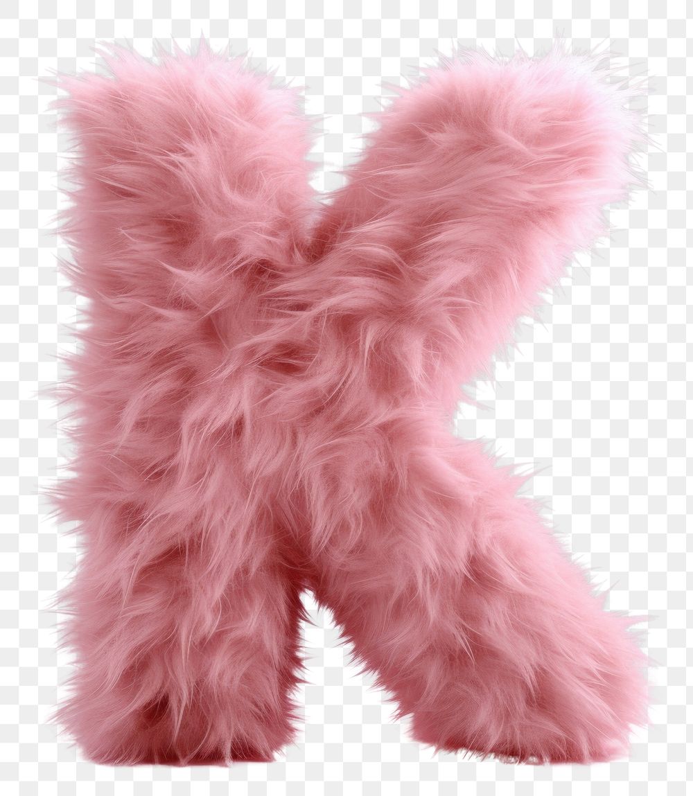 PNG  Fur letter K pink accessories accessory.
