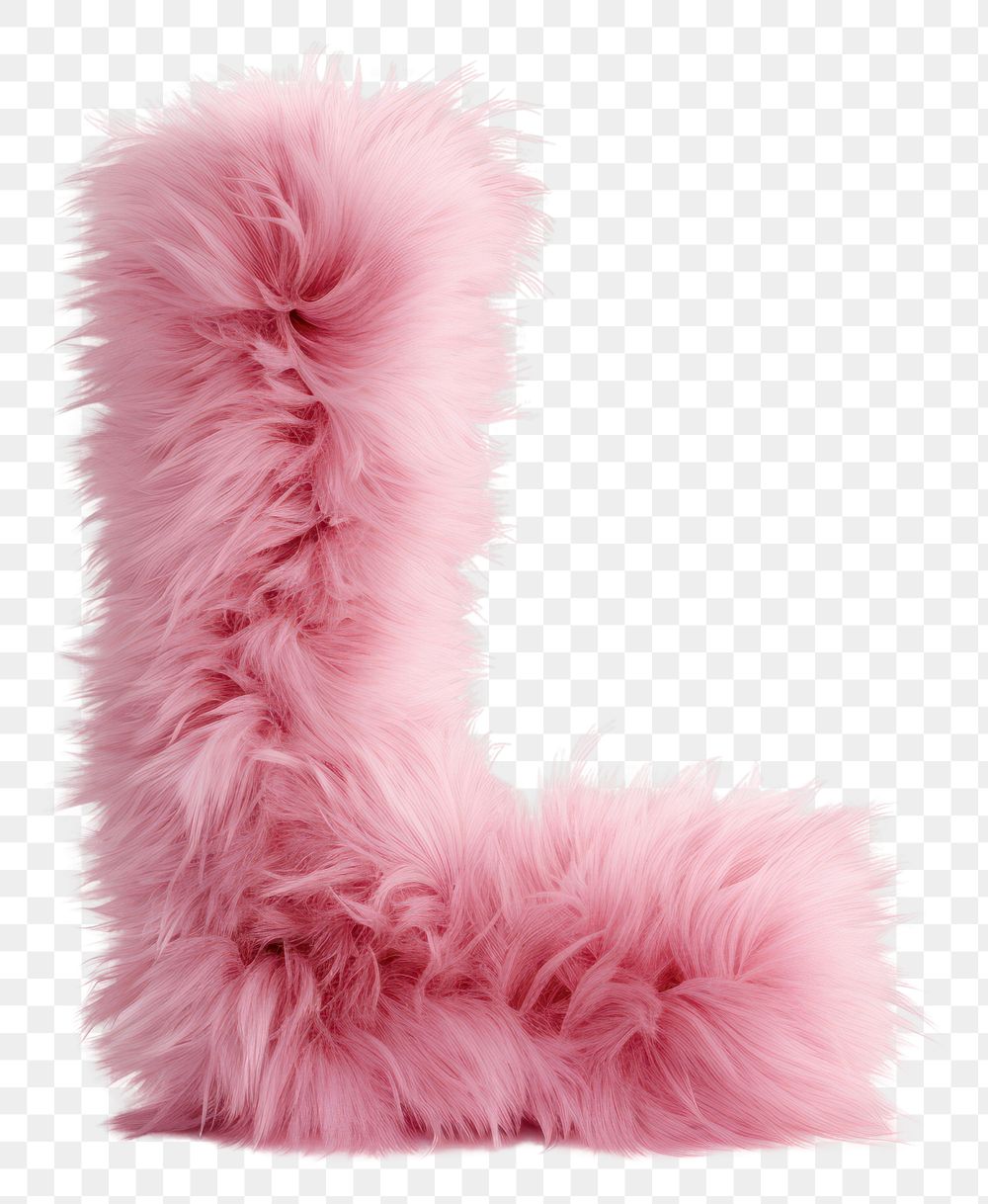PNG  Fur letter L pink accessories accessory.