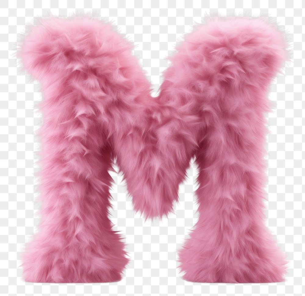 PNG  Fur letter M pink accessories accessory.