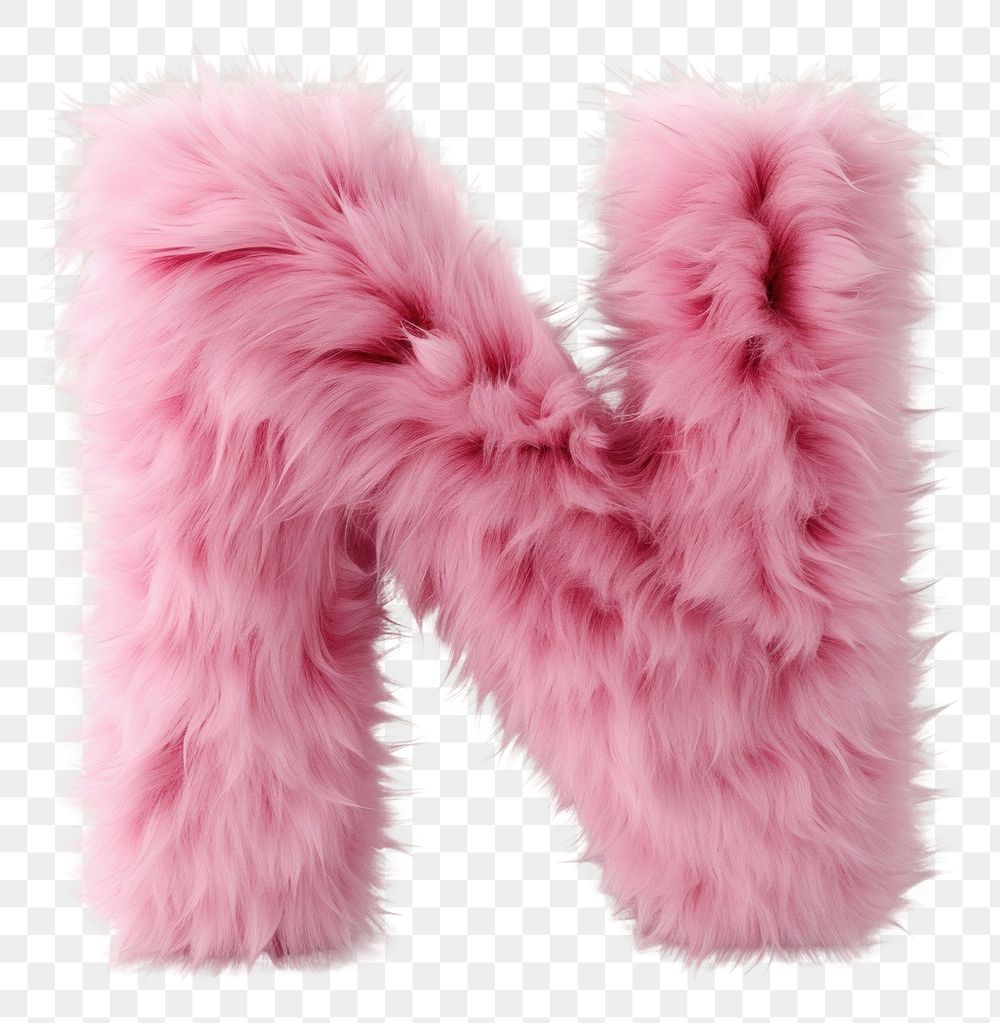 PNG  Fur letter N pink accessories accessory.