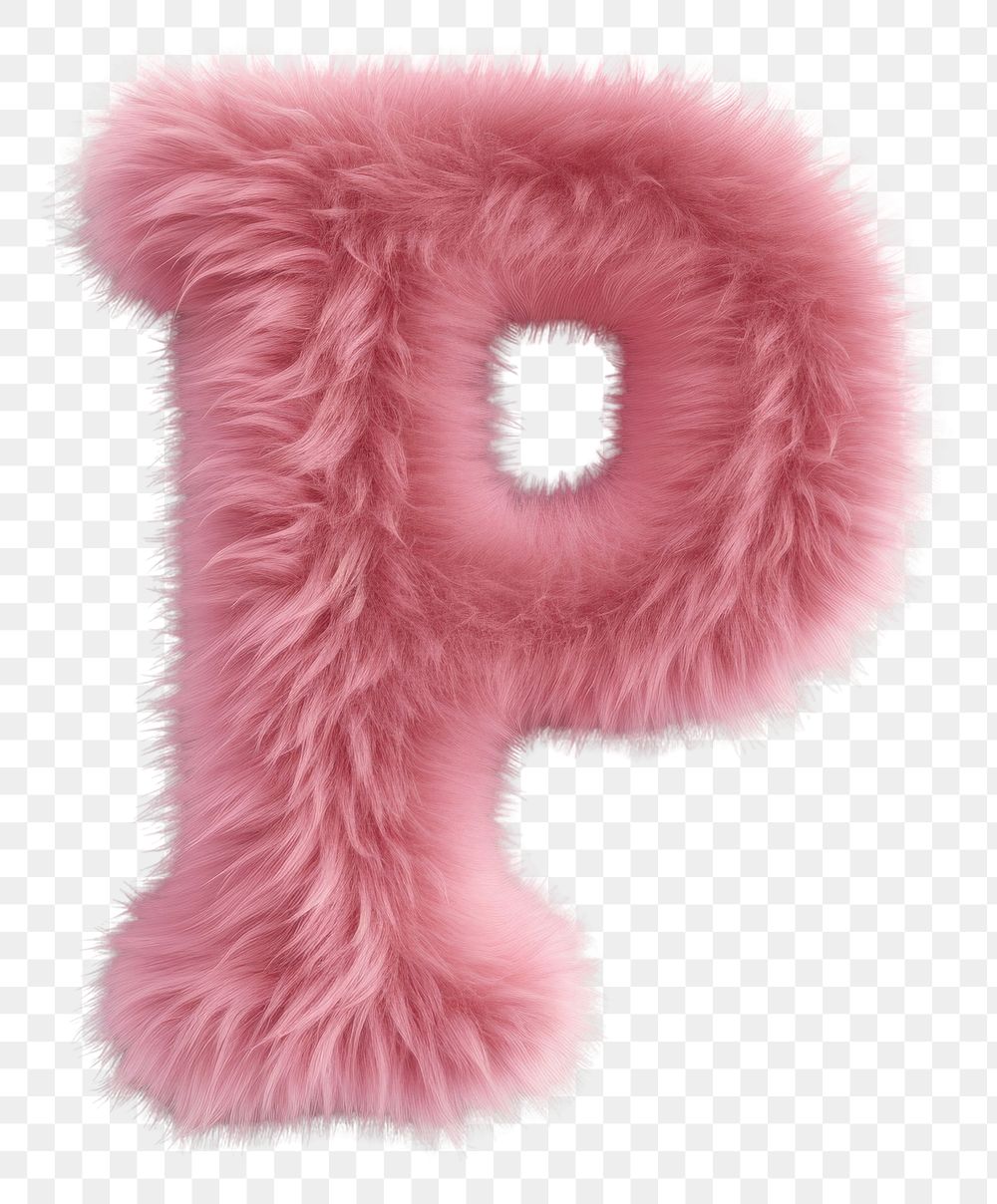 PNG  Fur letter P pink accessories accessory.