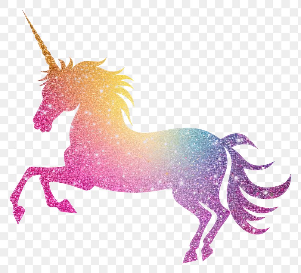 PNG Rainbow unicorn icon animal mammal horse.