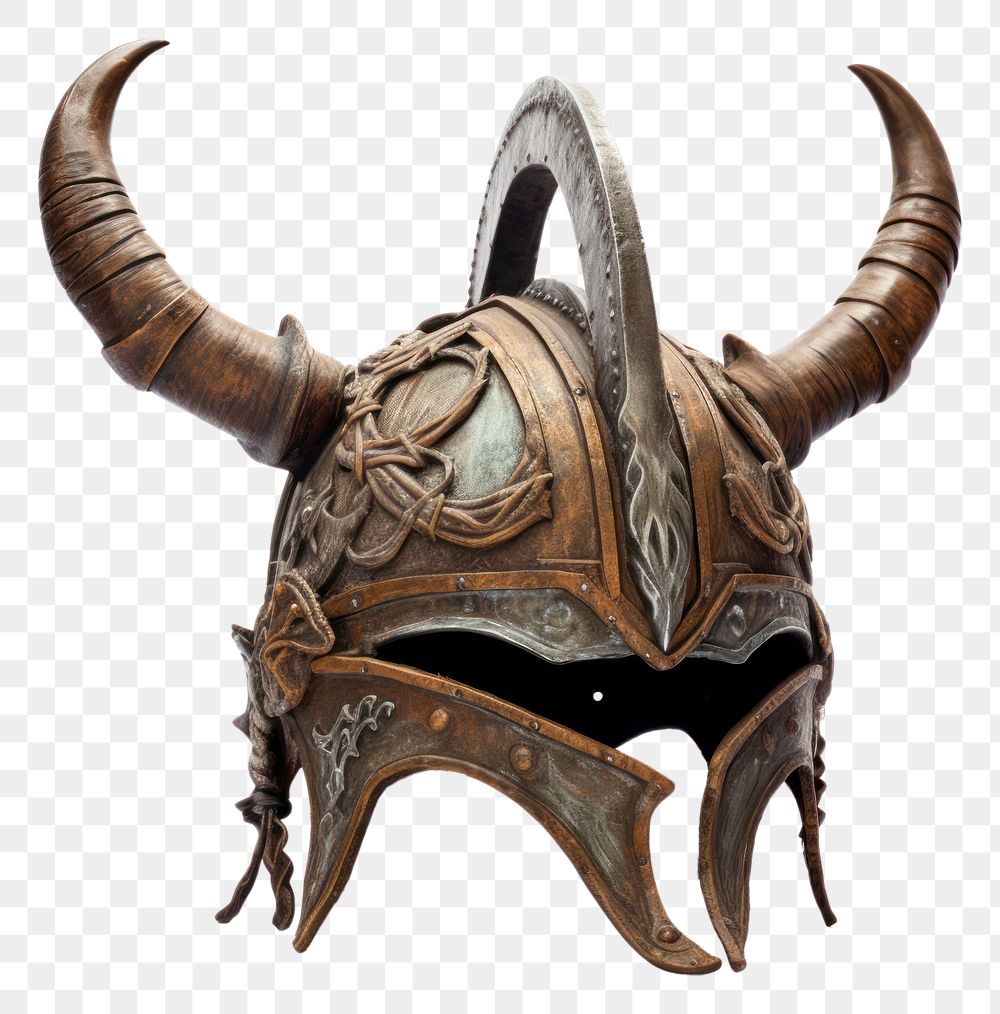 PNG Viking horn helmet white background sculpture headgear.