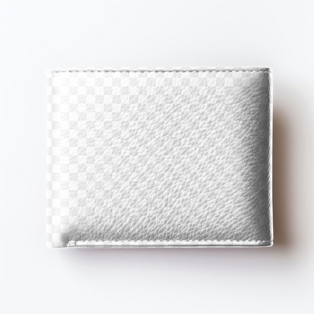 Leather wallet png product mockup, transparent design