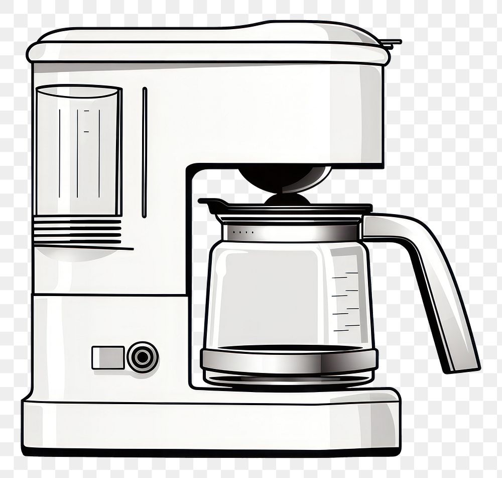 PNG Coffee maker appliance sketch mixer.