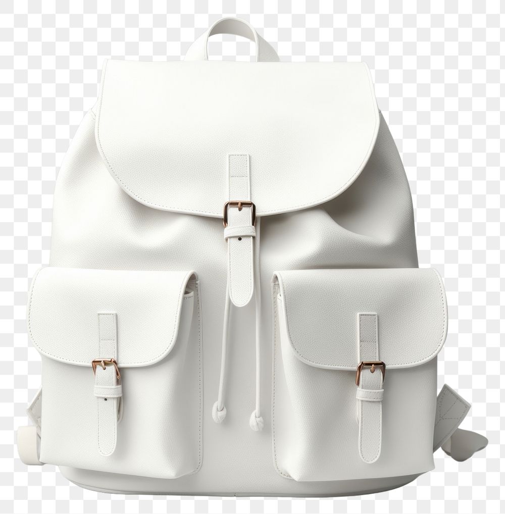 PNG White duffle backpacks handbag accessories accessory.