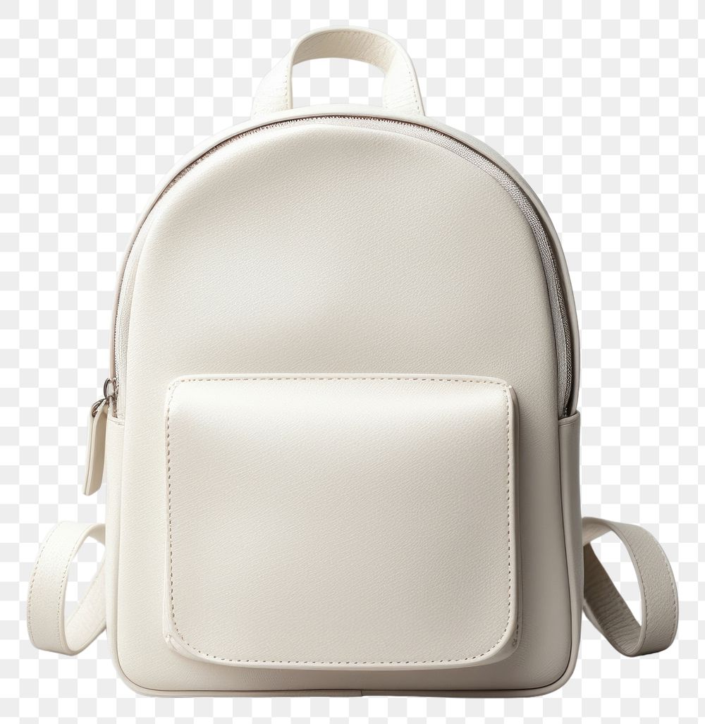 PNG White mini backpack handbag white background accessories.