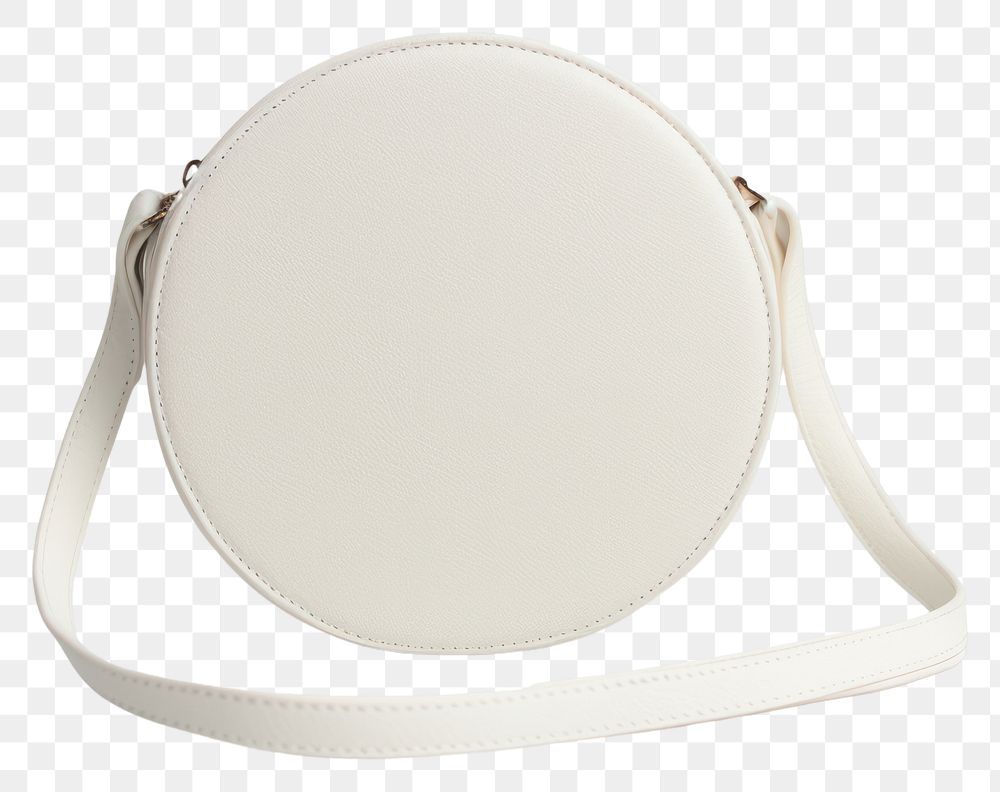 PNG White round crossbody bag handbag white background accessories.